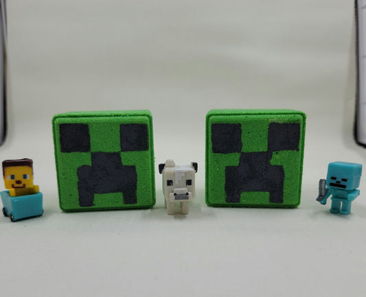 MineBomb Minecraft bath bomb with Surprise Toy Inside,Kids Bath Bomb,Bath Bomb,Boy Bath Bomb,Surprise Bath Bomb,Toy Bath Bomb