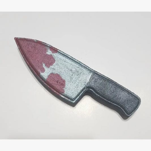 True Crime Halloween Bloody Knife bath bomb