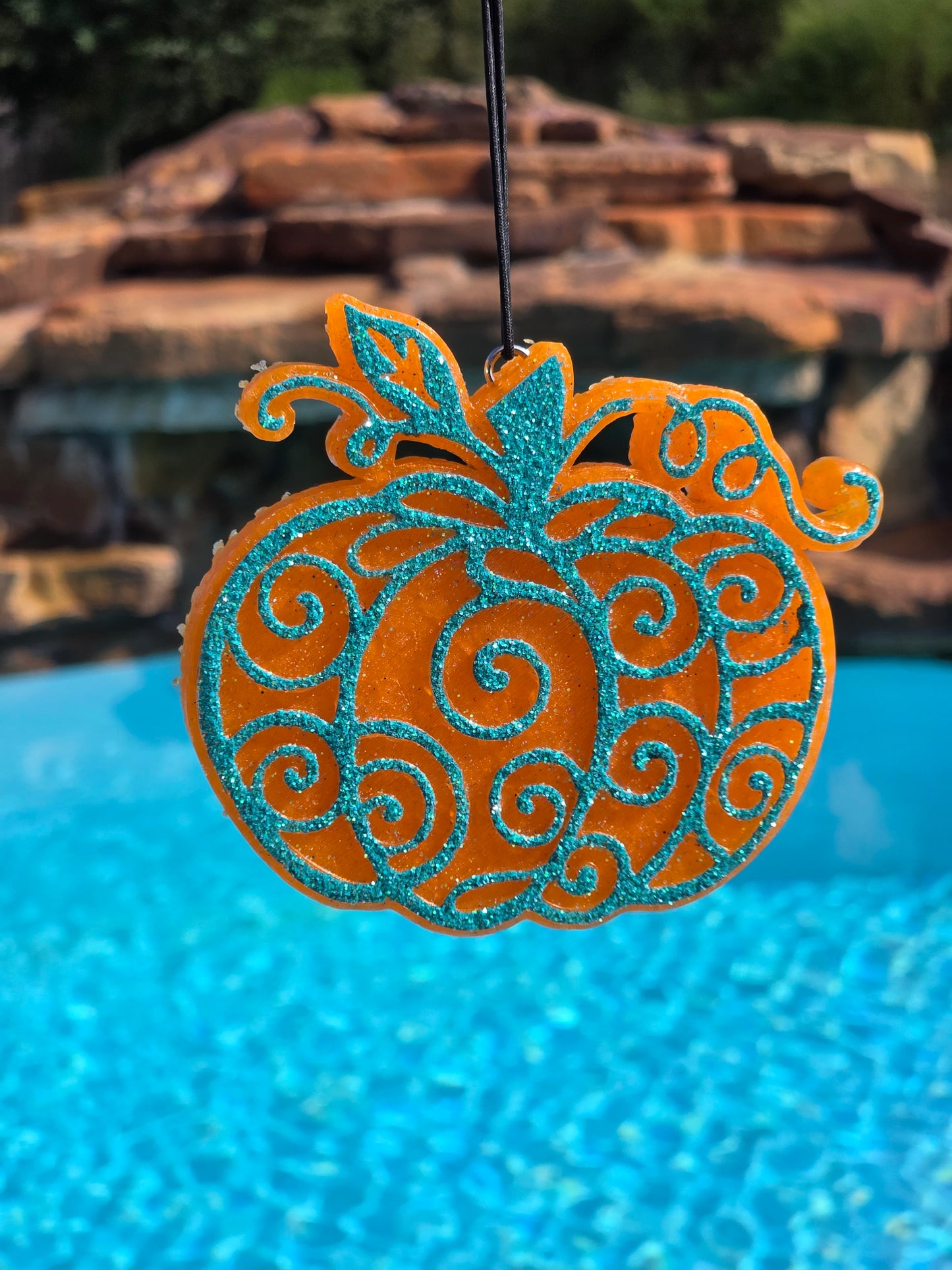 Pumpkin with Swirls Freshie With Glitter (Copy) (Copy) (Copy)