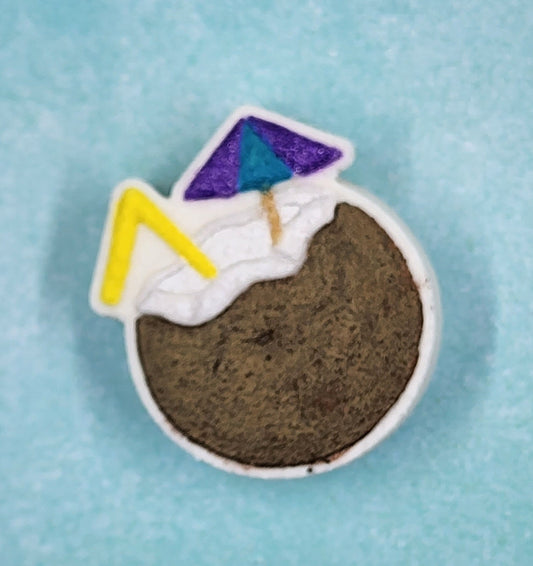 Coconut Drink bath bomb,summertime,beach,relax,bath bomb,beach party,summer,relaxation,coconut,caribbean,sunset