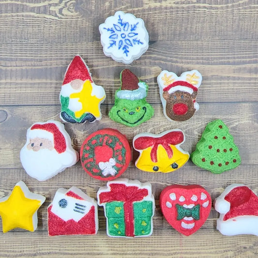 Mini Christmas Bath Bomb Advent Calander Gift