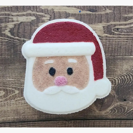 Santa Face Bath Bomb 4 ounces Snowman Poop Fragrance