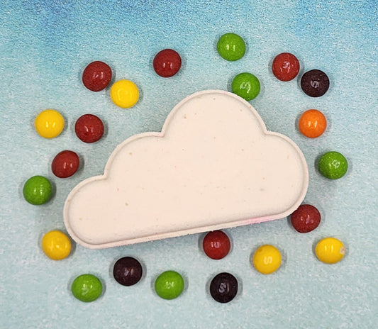 Rainbow Cloud Bath Bomb scented in Smell the Rainbow fragrance oil