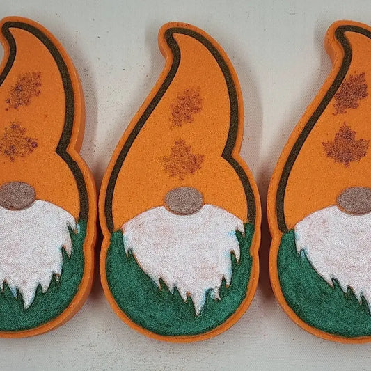 Fall Gnome Bath Bomb Scented in Spiced Pumpkin