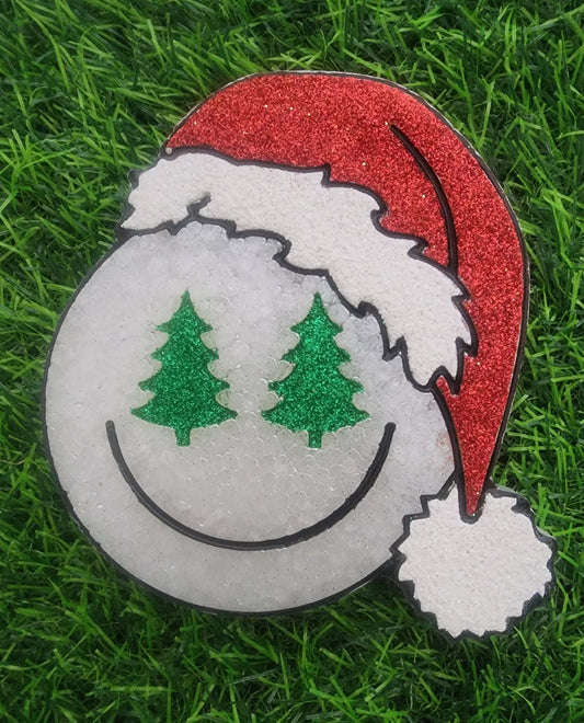 Smile Freshie,Christmas Freshie,winter Freshie,Christmas,freshie,car air freshener,stocking stuffer,Holiday freshie, Santa freshie