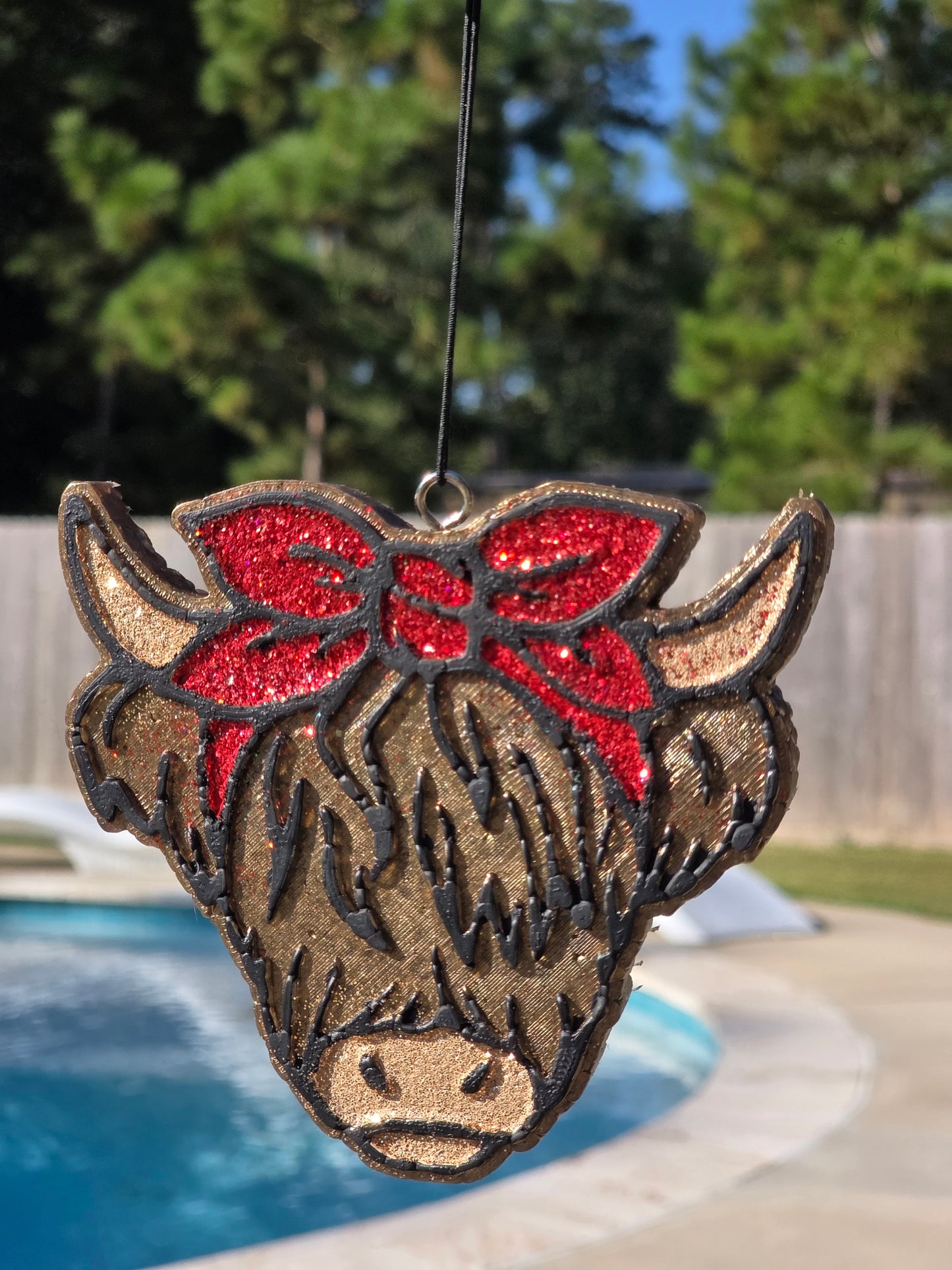 Highland Cow Freshie With Glitter (Copy) (Copy)