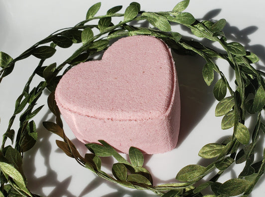 Strawberry Champagne Valentines Day Heart bath Bomb