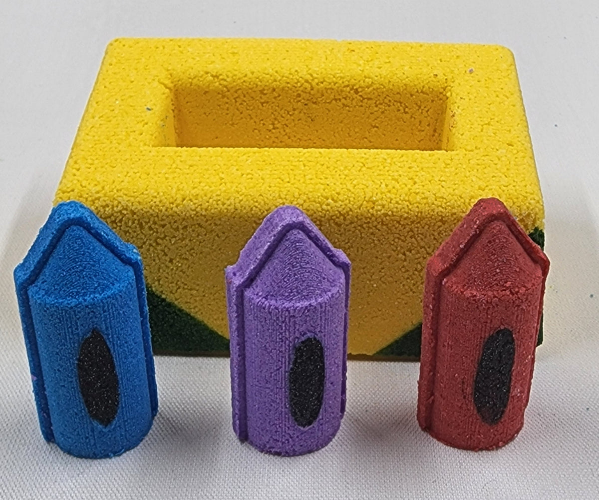 Crayon Box Bath Bombs with Crayon Bath Bomb Scented in Sweet Pea Back to School Teacher Gifts