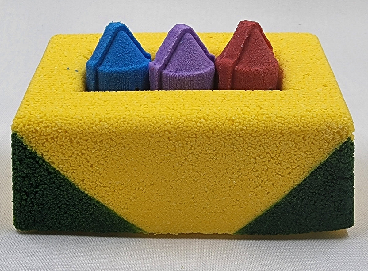 Crayon Box Bath Bombs with Crayon Bath Bomb Scented in Sweet Pea Back to School Teacher Gifts