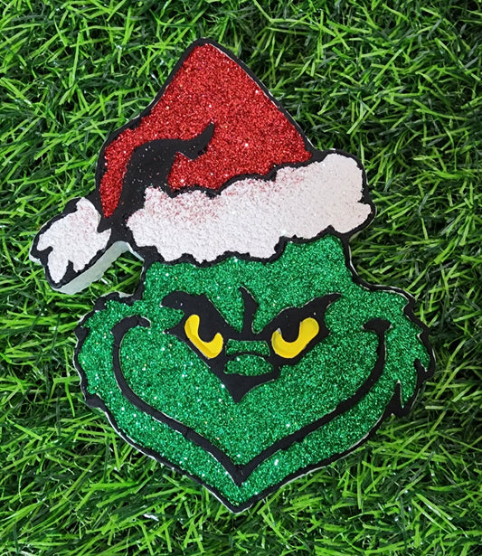Grouch Freshie,Christmas Freshie,winter Freshie,Christmas,freshie,car air freshener,stocking stuffer, green guy,green freshie,grumpy guy