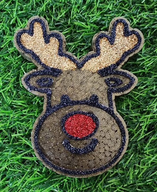 Reindeer Freshie,Christmas Freshie,winter Freshie,Christmas,freshie,car air freshener,stocking stuffer, Rudolph freshie,Holiday freshie