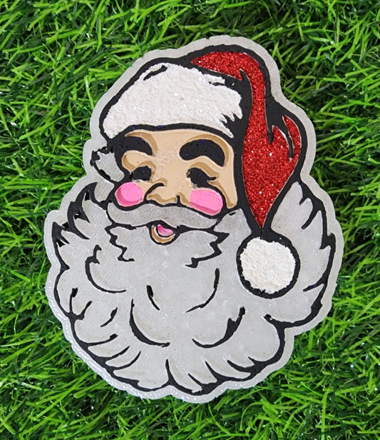 Santa Freshie,Christmas Freshie,winter Freshie,Christmas,freshie,car air freshener,stocking stuffer, Santa Claus freshie,Holiday freshie