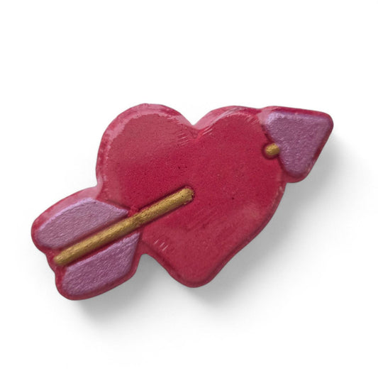 Valentines heart bath bomb,arrow heart,Valentines,valentines gift,valentines,bath bomb,love bath bomb,cupid